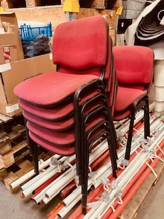 chaises de bureau rouge