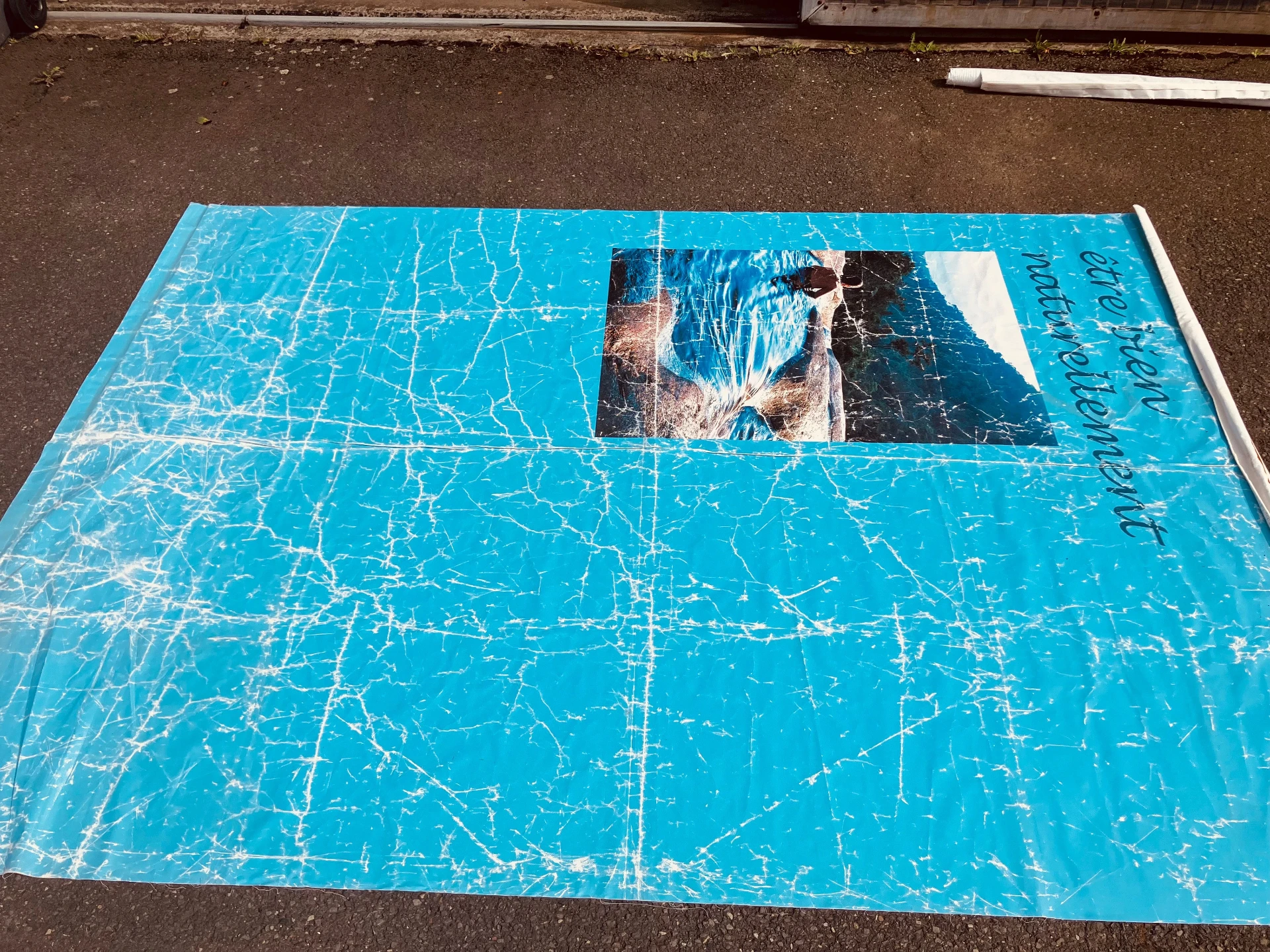 TOILE FOND BLEU MER